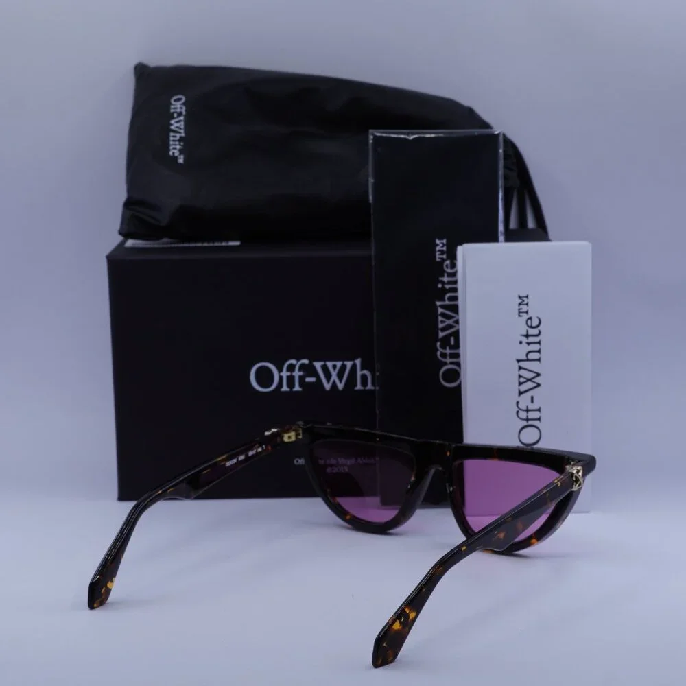 Off-White OERI13V JASPER 6030 Geometric Sunglasses – Havana\ Pink